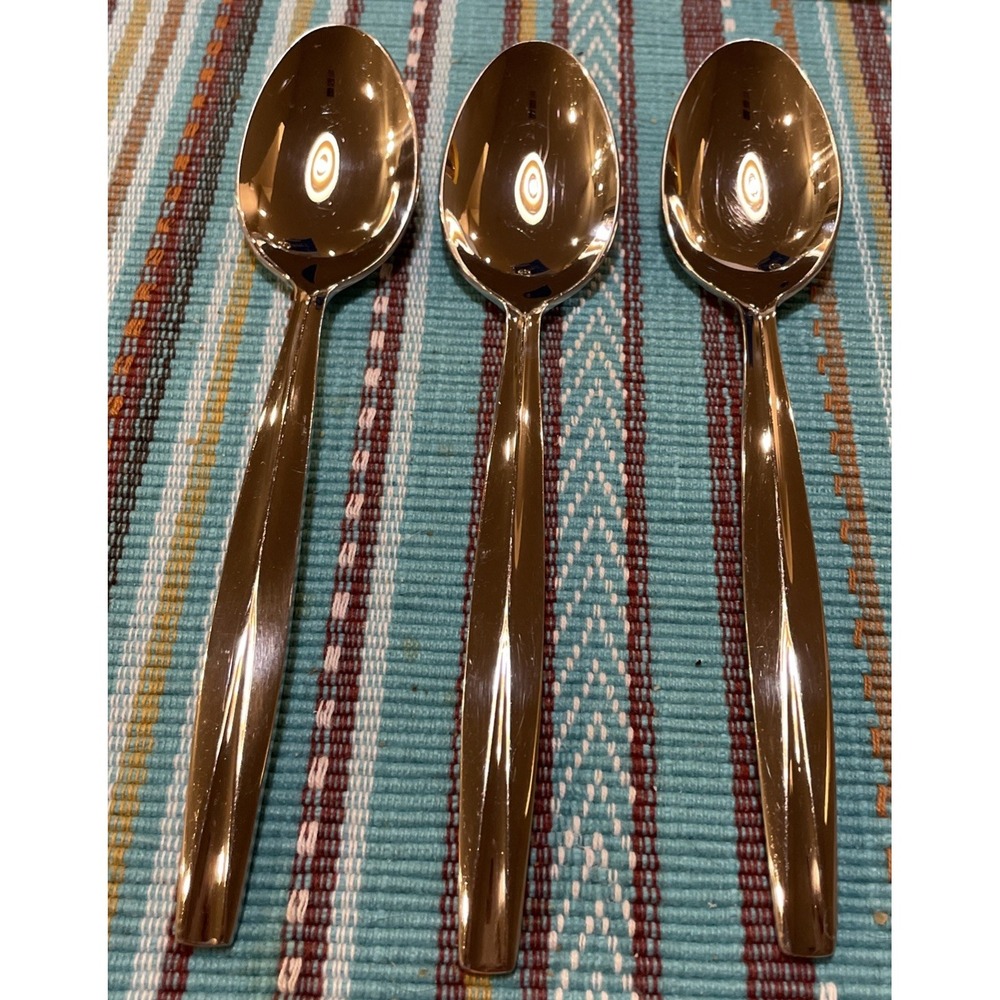 Dansk International Das50 3‎ Oval Soup Spoons Spoon Stainless Steel 18/10